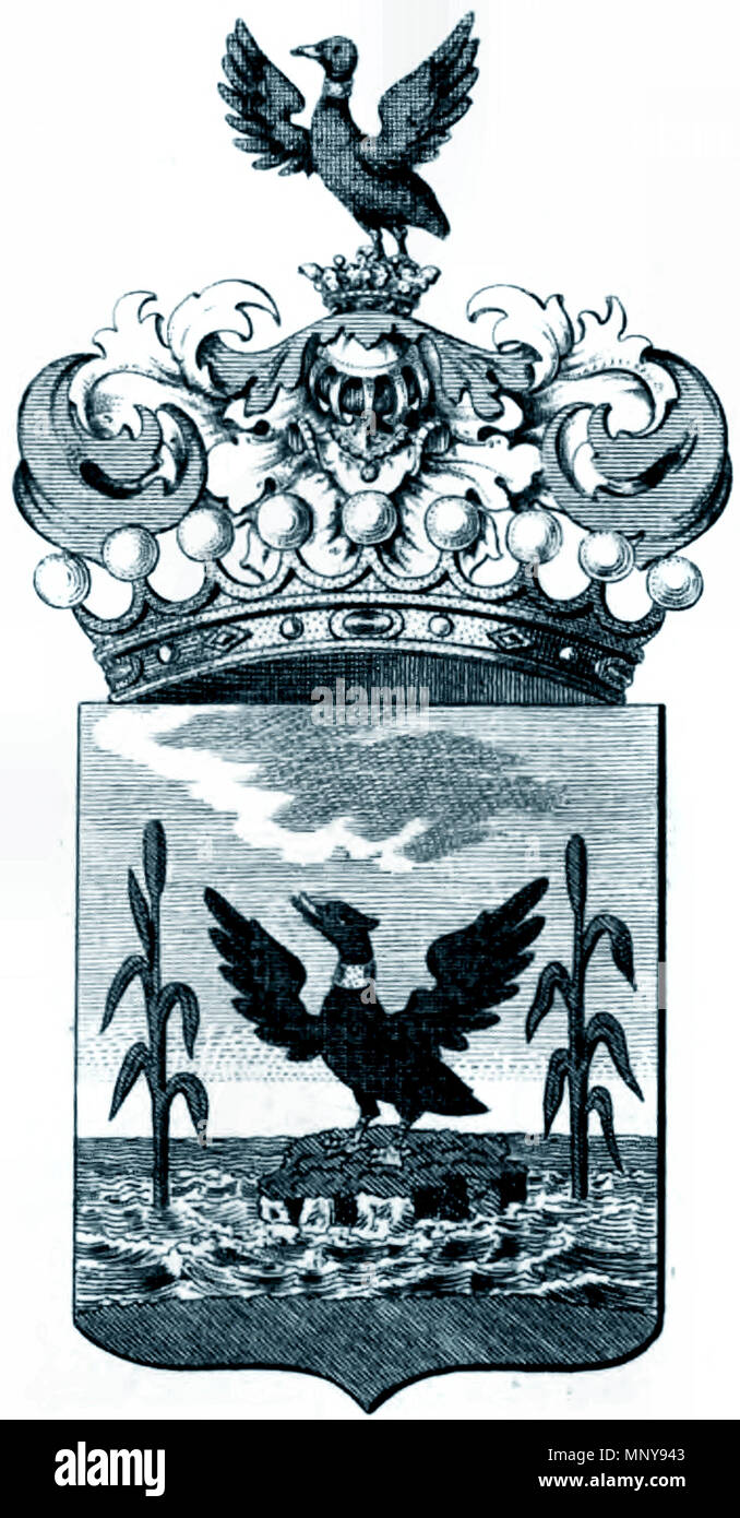 1251 Wappen der Grafen von Nadásdy de Fogáras 1625 Foto Stock