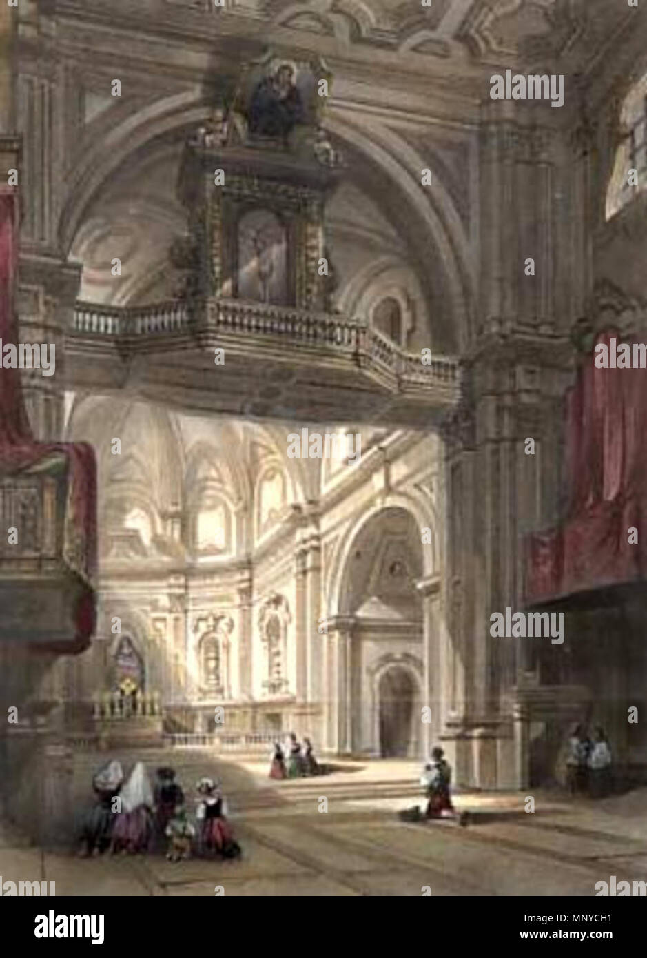 . Inglese: Chiesa di Santa Maria del Carmine, Napoli, Italia, disegnato da W. L. Leitch, inciso da J. Tingle, colorate a mano. 17 x 12,8cm . 1840. William Leighton Leitch (1804-1883) nomi alternativi W.L. Leitch Descrizione pittore scozzese Data di nascita e morte 22 novembre 1804 25 aprile 1883 Luogo di nascita e morte Glasgow Londra sede di lavoro Glasgow; London Authority control : Q2579723 VIAF: 52604065 ISNI: 0000 0000 6682 8864 ULAN: 500024226 LCCN: nr92045192 NLA: 35120249 WorldCat 1266 William Leighton Leitch01 Foto Stock . Inglese: Chiesa di Santa Maria del Carmine, Napoli, Italia, disegnato da W. L. Leitch, inciso da J. Tingle, colorate a mano. 17 x 12,8cm . 1840. William Leighton Leitch (1804-1883) nomi alternativi W.L. Leitch Descrizione pittore scozzese Data di nascita e morte 22 novembre 1804 25 aprile 1883 Luogo di nascita e morte Glasgow Londra sede di lavoro Glasgow; London Authority control : Q2579723 VIAF: 52604065 ISNI: 0000 0000 6682 8864 ULAN: 500024226 LCCN: nr92045192 NLA: 35120249 WorldCat 1266 William Leighton Leitch01 Foto Stock