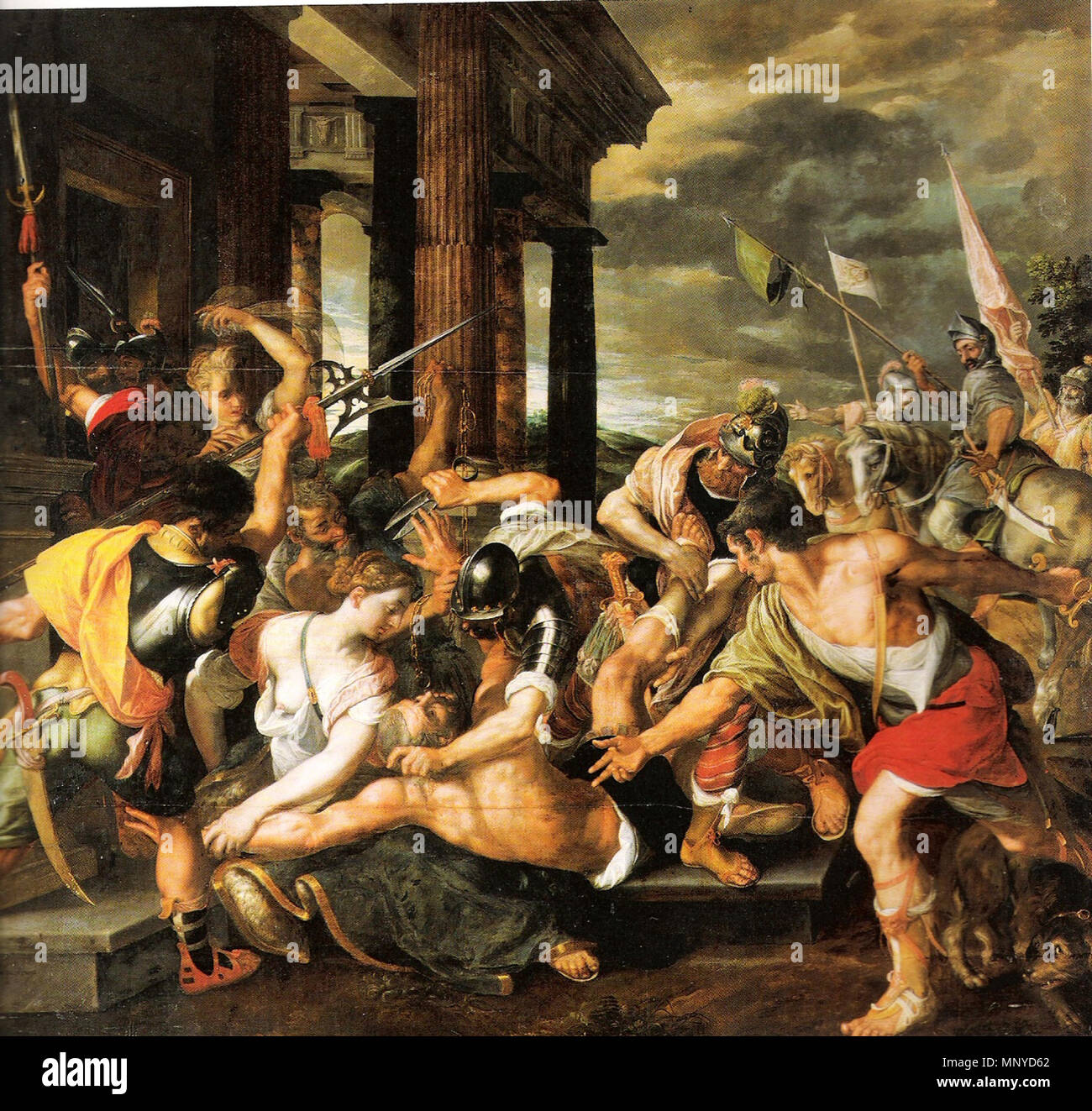 Sansone e Delila circa 1580. 1269 Winghe-Samson und Delila Foto Stock
