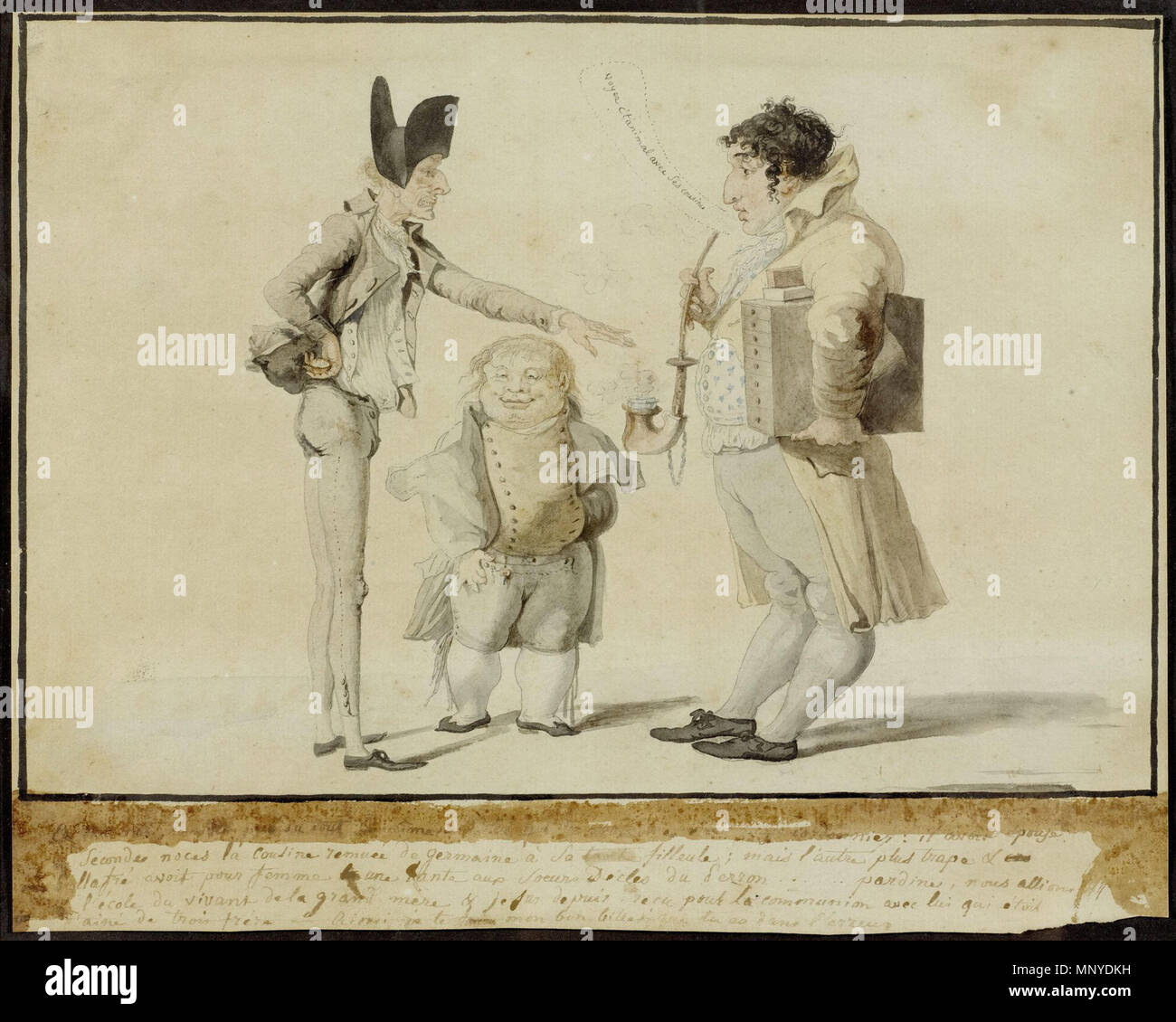 1272 Wolfgang Adam Töpffer Karikatur Foto Stock