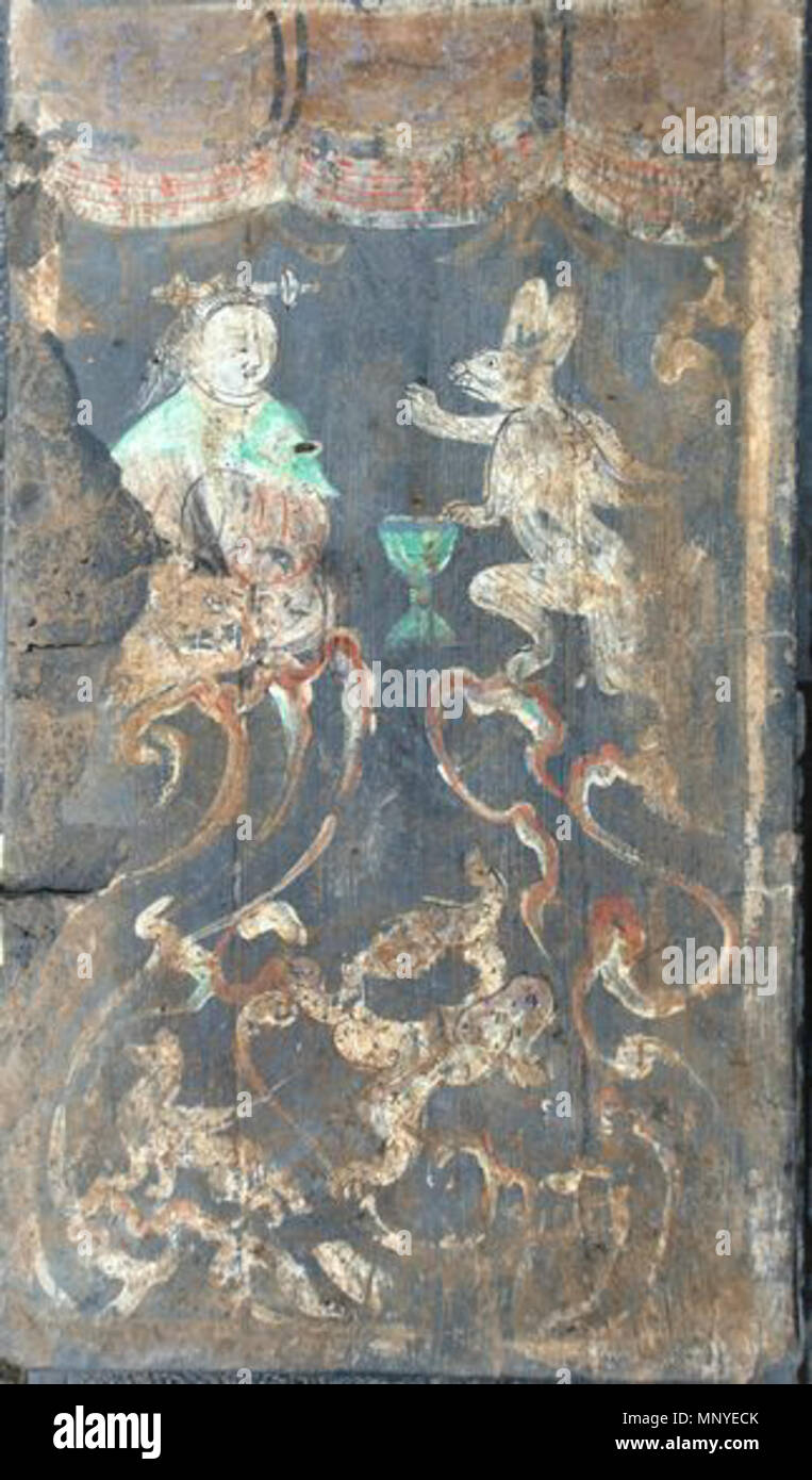 . 中文（简体）‎: 新莽西王母和凤凰墓畫。 . Xin Dynasty. 1275 sconosciuto Xin Dynasty tomba dipinti Foto Stock