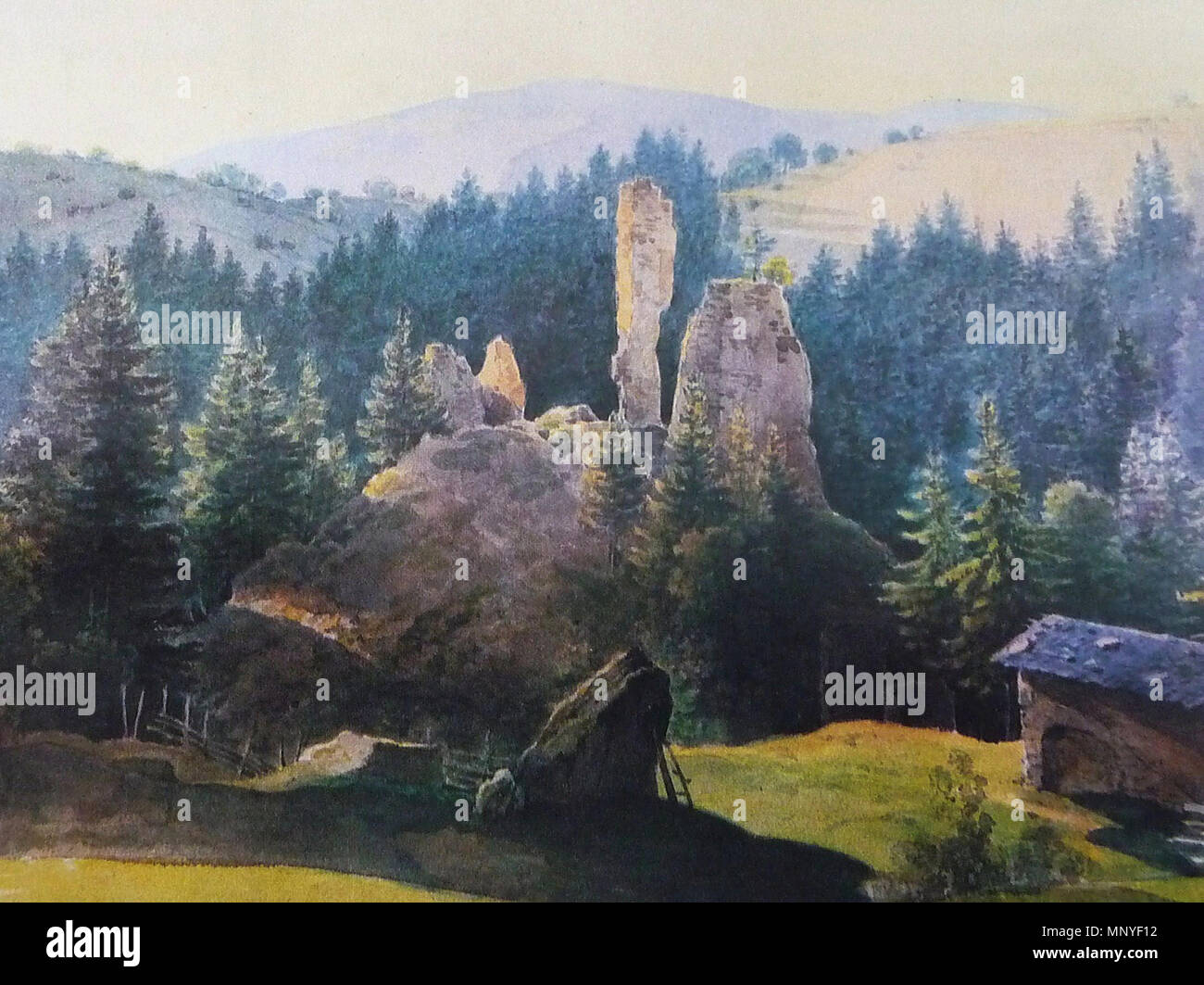 1078 Ruine Dießenstein Foto Stock