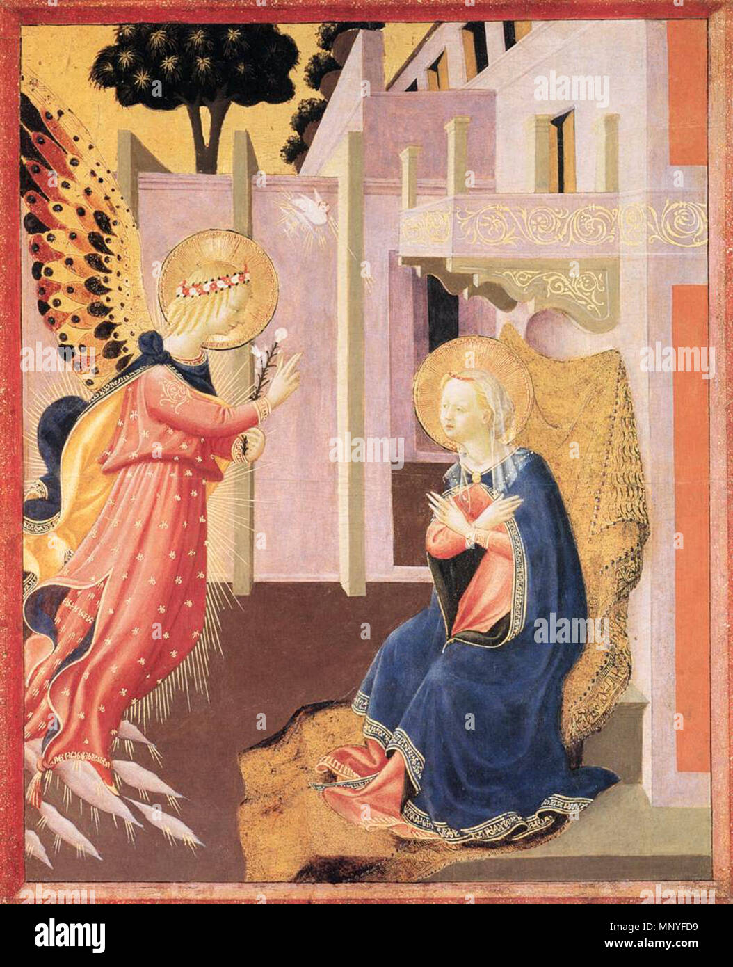 L'Annunciazione circa 1453. 1281 Zanobi Strozzi - Annunciazione - WGA21944 Foto Stock
