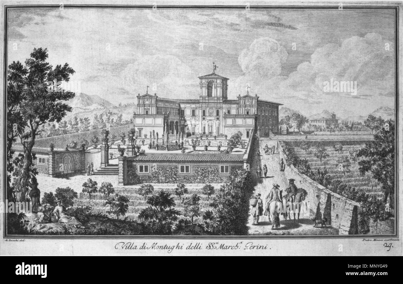 . Zocchi, ville 31 montughi . 1744. Giuseppe Zocchi (1711-1767) nomi alternativi Giuseppe Zocchi; Zocchi; Zochi; Zocchi fiorentino Descrizione italiano pittore e incisore, Data di nascita e morte 1711 22 Giugno 1767 Luogo di nascita e morte Firenze Firenze sede di lavoro Firenze competente controllo : Q1528741 VIAF: 51926226 ISNI: 0000 0000 6631 3705 ULAN: 500017014 LCCN: N50015007 NLA: 35627776 WorldCat 1284 Zocchi, ville 31 montughi Foto Stock