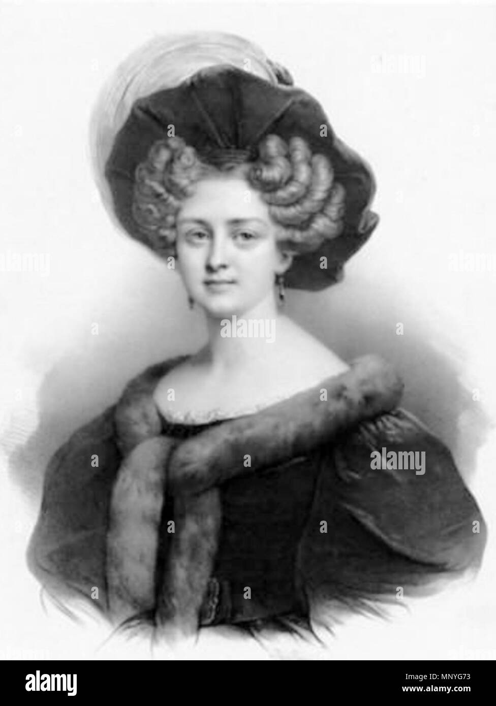 1285 Zoé Prévost par Henri Grevedon Foto Stock