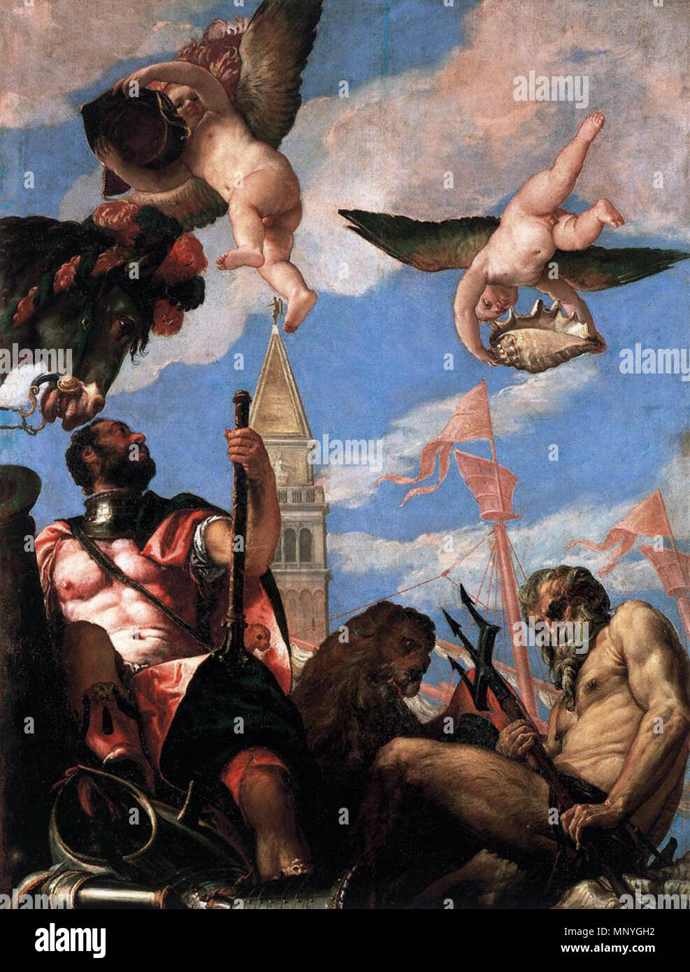 . Marte e Nettuno . tra 1575 e 1578. Paolo Veronese (1528-1588) nomi alternativi nascita Nome: Paolo Caliari Artista nome: Paolo Cagliari / Paolo Caliari Descrizione pittore italiano Data di nascita e morte 1528 19 aprile 1588 Luogo di nascita e morte Verona Venezia sede di lavoro Venezia, Roma, Padova competente controllo : Q9440 VIAF: 95162605 ISNI: 0000 0001 2096 6716 ULAN: 500021218 LCCN: N79040166 NLA: 36514554 WorldCat 864 Marte e Nettuno Foto Stock