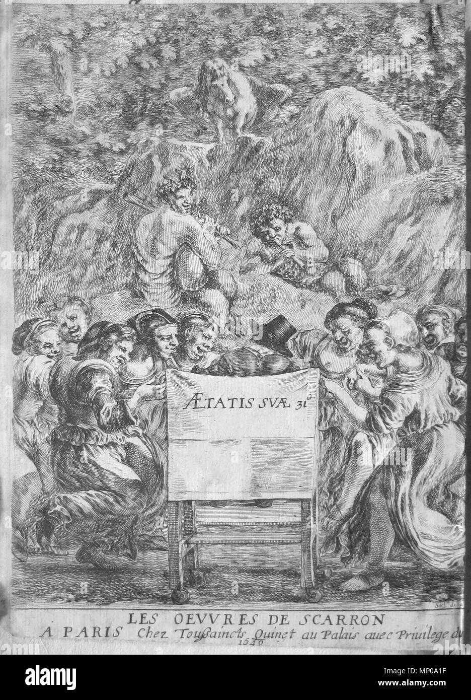 X-default 1098 Scarron par Della Bella, 1648 Foto Stock