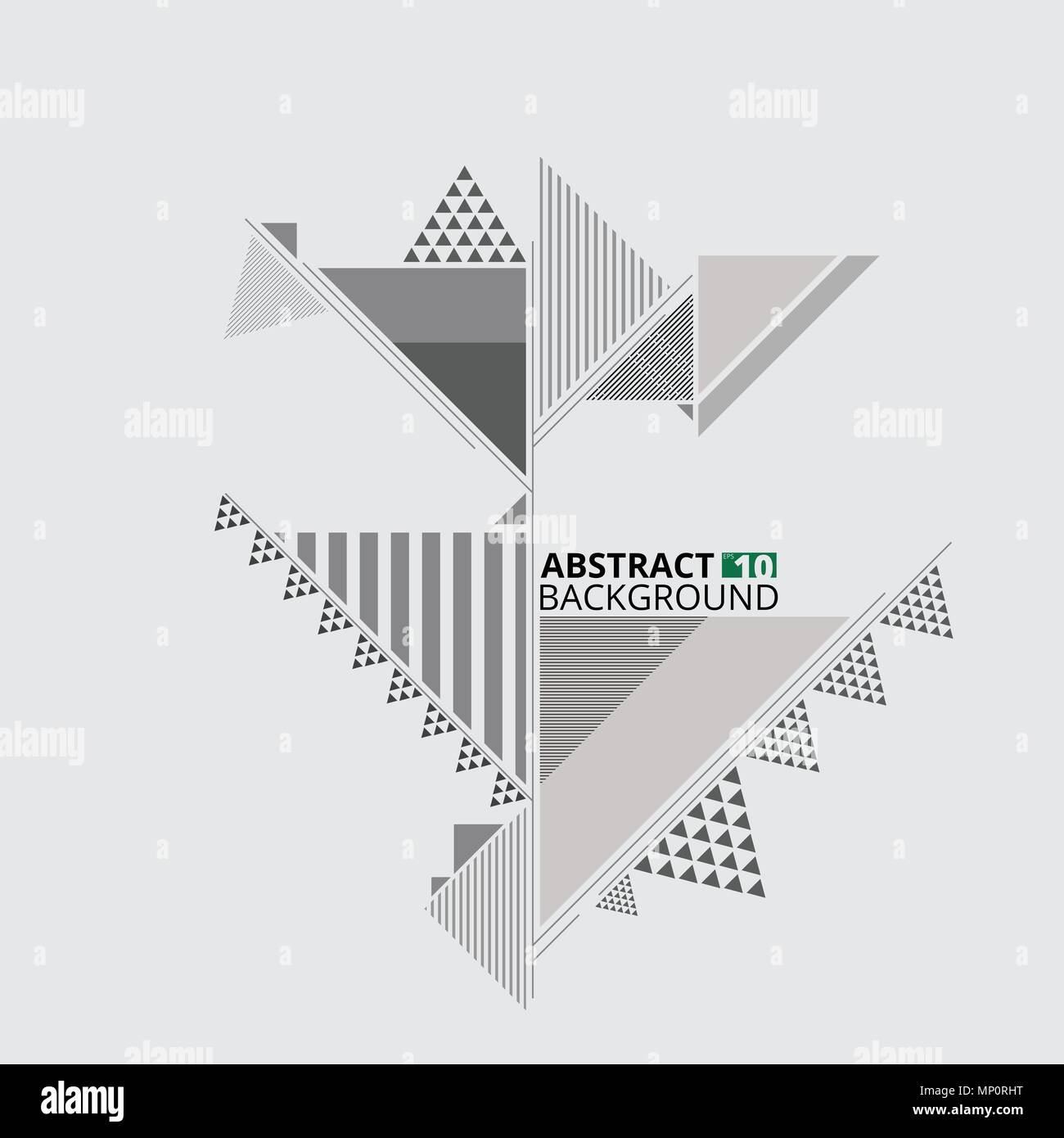 Schema geometrico di sfondo in varie forme a triangolo, illustrazione eps vettoriali10 Illustrazione Vettoriale