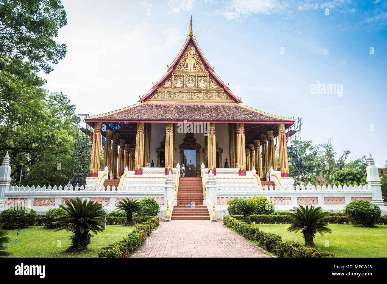 Il Wat Phra Kew tempio di Vientiane Laos Foto Stock