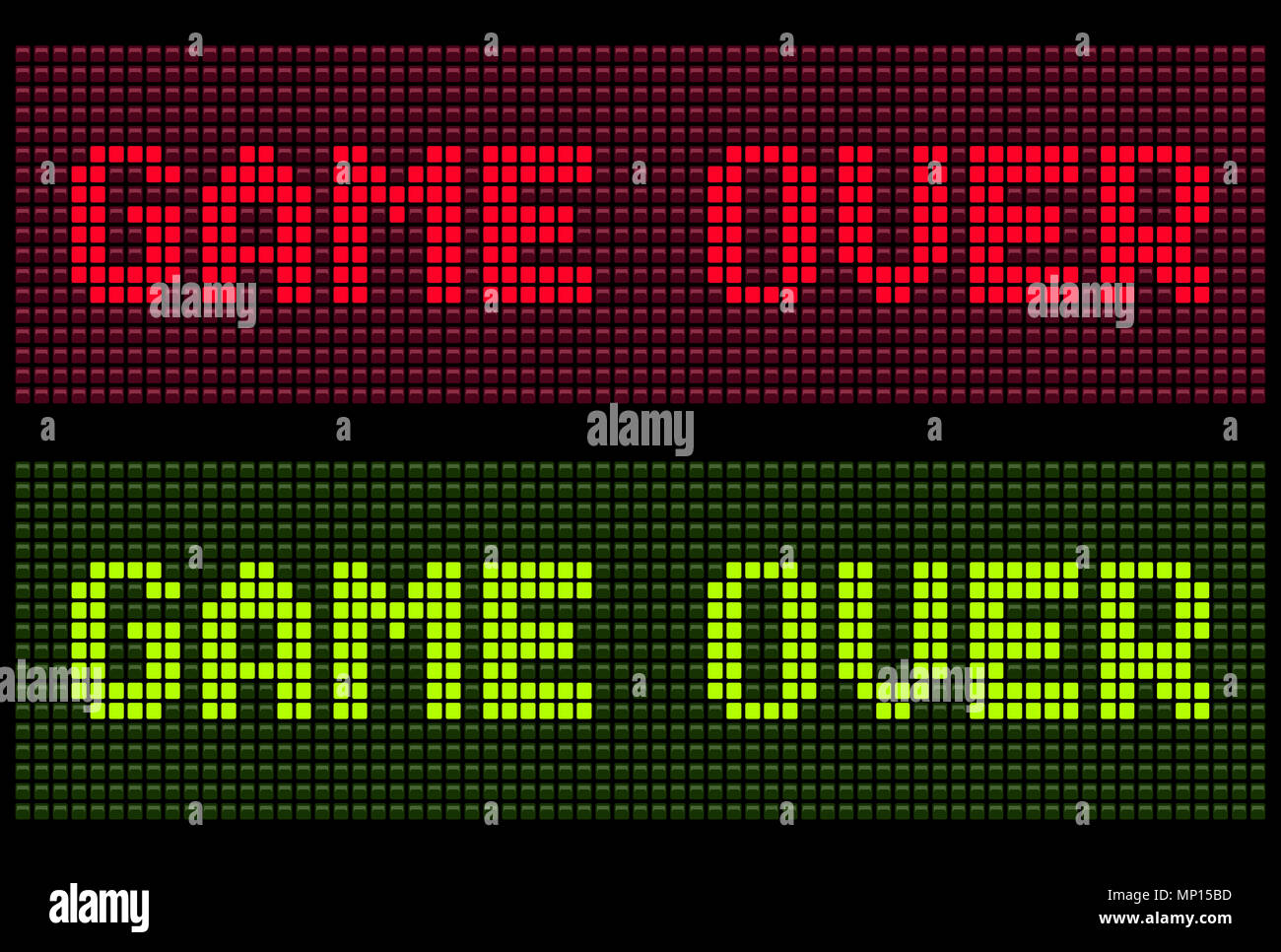 Gioco retrò su illustrazione Foto Stock