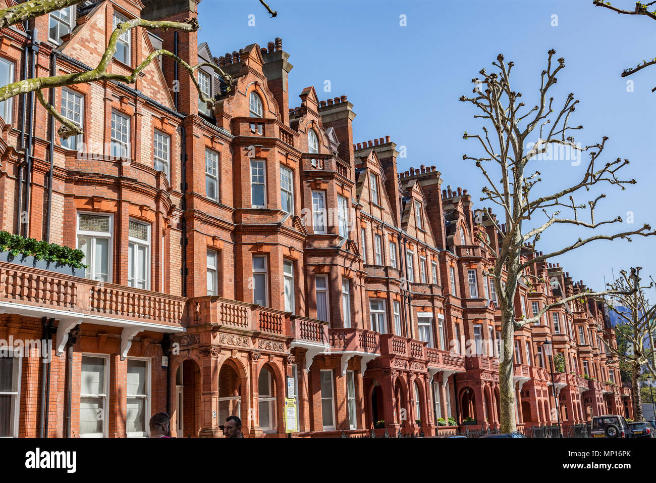 Sloane Gardens, area esclusiva di London SW1W Foto Stock
