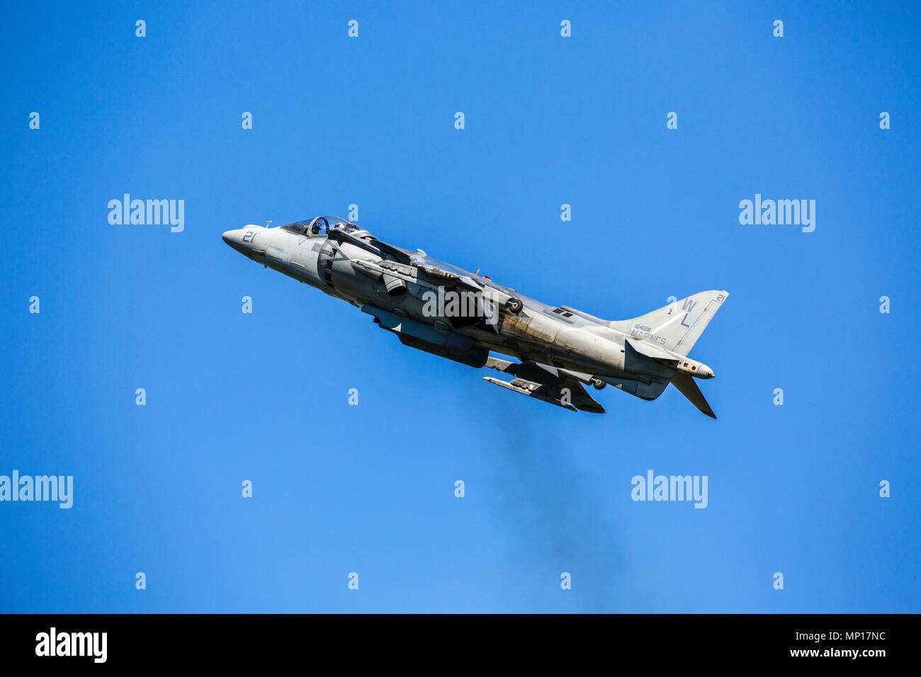 USMC Harrier Jump Jet al Texas centrale Airshow di Foto Stock