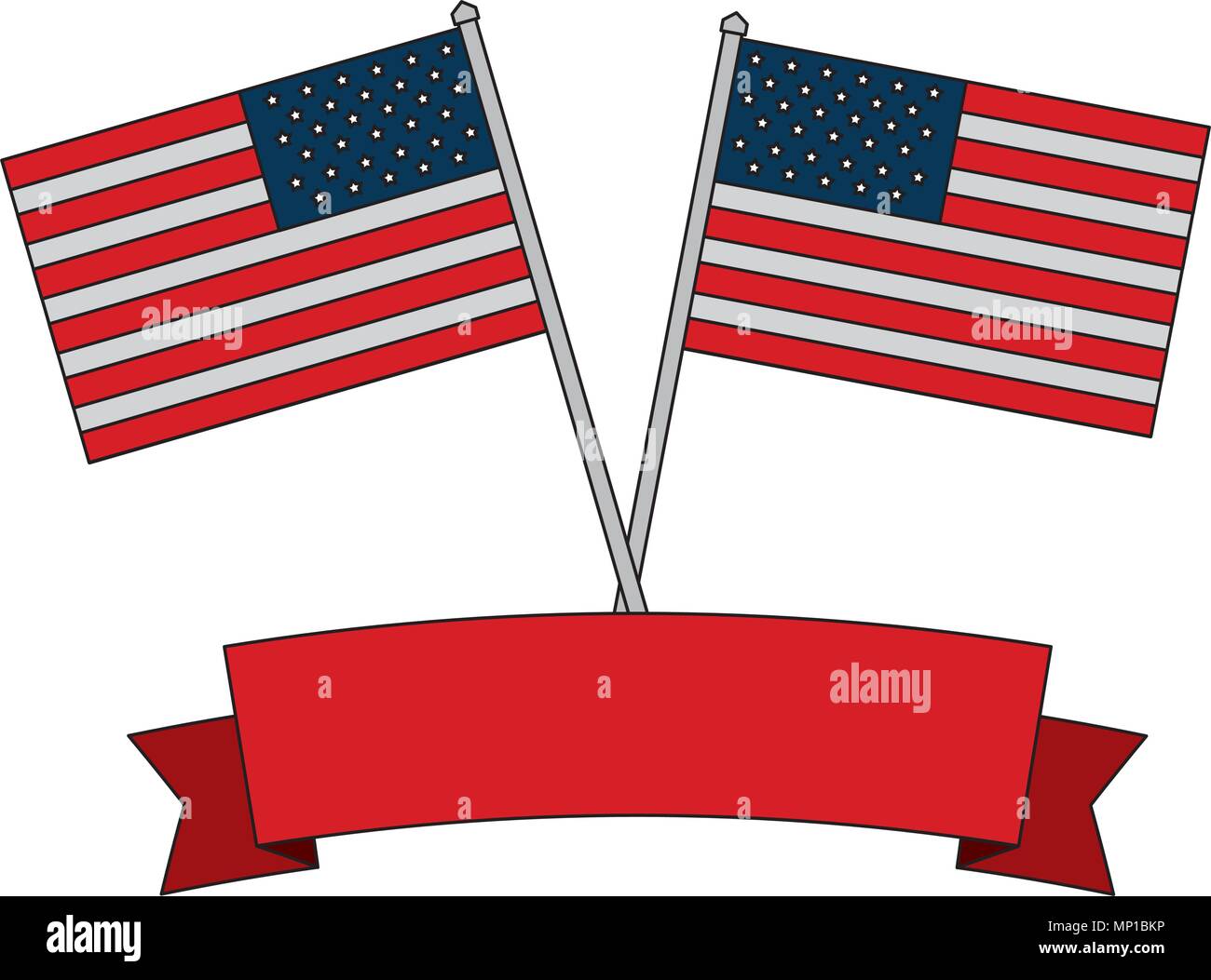 American Independence Day Illustrazione Vettoriale