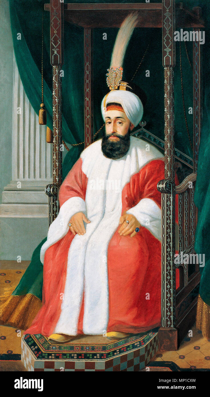 Selim III 28, sultano dell'Impero Ottomano e 107th califfo dell Islam - Joseph Warnia-Zarzecki 1850 Foto Stock