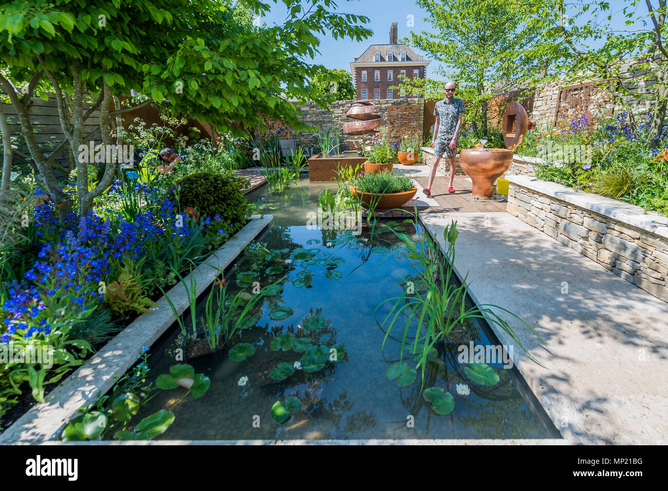 Londra, Regno Unito. Il 20 maggio 2018. La RHS Chelsea Flower Show presso il Royal Hospital Chelsea. Credito: Guy Bell/Alamy Live News Foto Stock