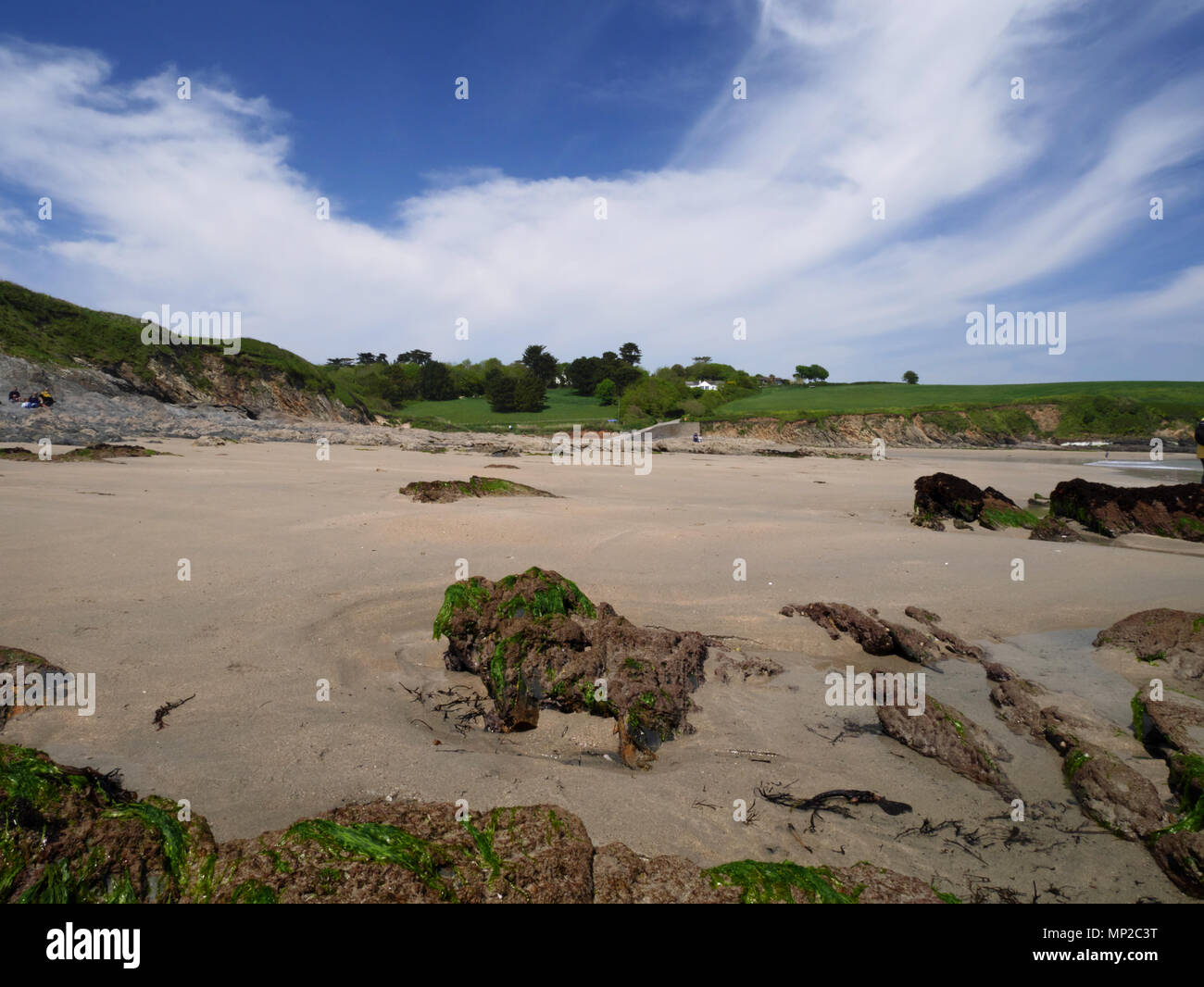 Porthcurnick beach, Portscatho, Cornwall. Foto Stock