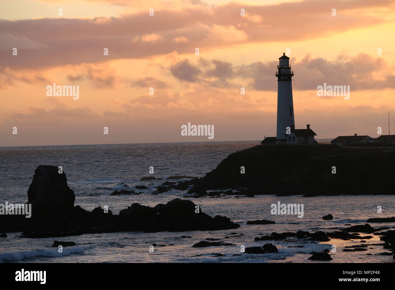 Pigeon Point Lighthouse, Caifornia. Foto Stock