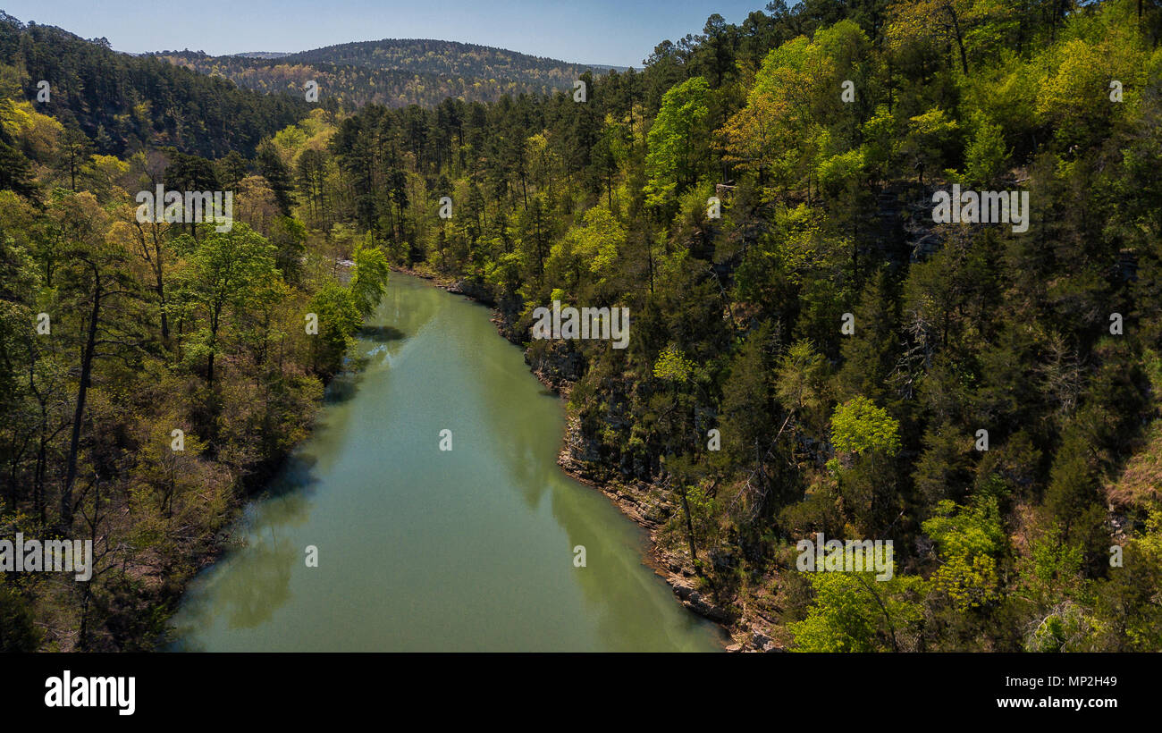 Un drone immagine presa in Arkansas, STATI UNITI D'AMERICA Foto Stock