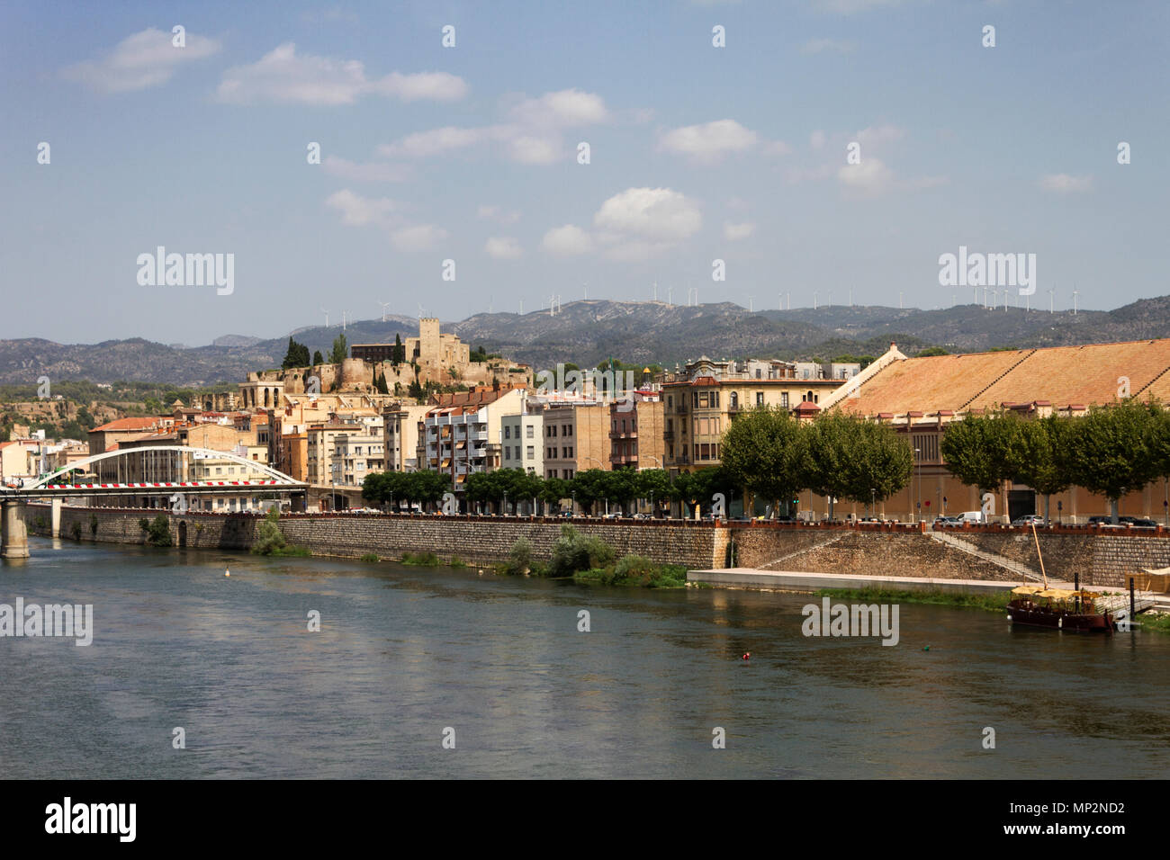 Fiume Ebro. Tortosa. Foto Stock