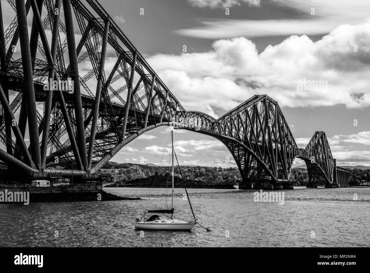 Ponte di Forth Rail, North Queensferry, Scozia Foto Stock