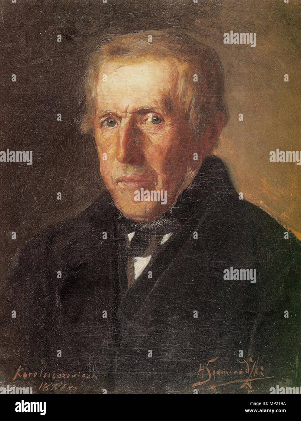 Ritratto dell'artista il padre di 1887. 1119 Siemiradzki - Portret ojca Foto Stock