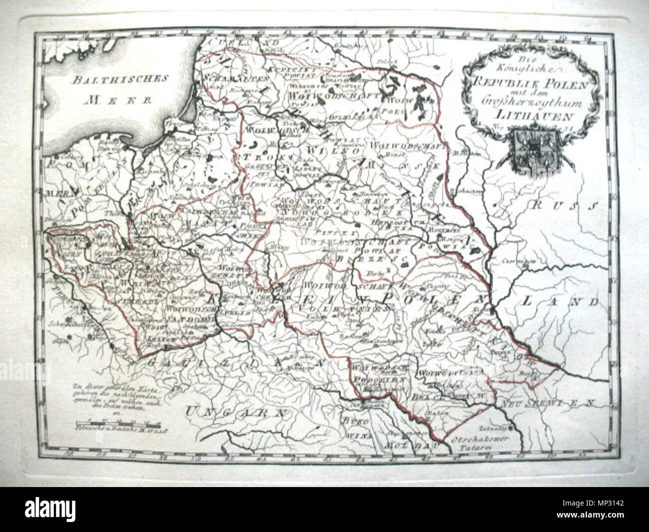 . Deutsch: Die Königliche Republik Polen mit dem Großherzogthum Lithauen. Nro. 38. Kolorierter Kupferstich . 1791. Franz Johann Joseph von Reilly (1766-1820) nomi alternativi Reilly, Franz Johann Joseph von Descrizione editore austriaco e scrittore Data di nascita e morte 18 Agosto 1766 6 luglio 1820 Luogo di nascita e morte a Vienna il periodo di lavoro 1790 - 1800 Sede di lavoro autorità di Vienna : controllo Q113944 VIAF: 102371035 ISNI: 0000 0001 1839 240X LCCN: N88624007 GND: 118748017 SUDOC: 158784243 WorldCat 852 mappa della Polonia e della Lituania nel 1791 da Reilly 038 Foto Stock