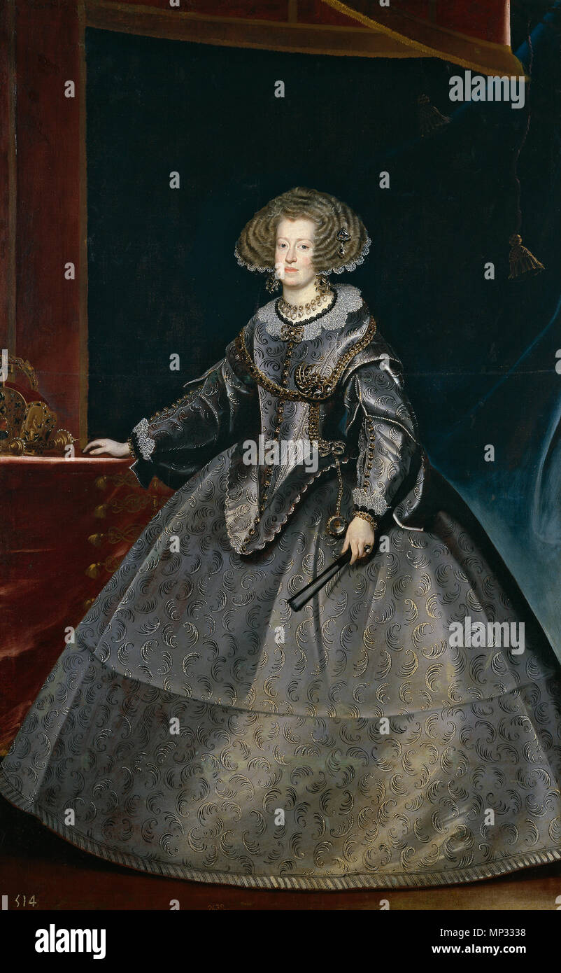 Maria dell'Austria Español: María de Austria, reina de Hungría c. 1635. 835' LUYCKS-maria reina de hungria-prado Foto Stock