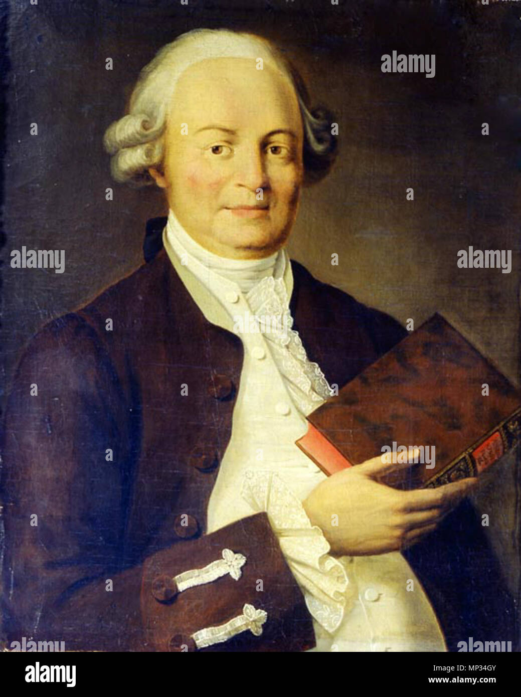 . Inglese: Vasily Trediakovsky, poeta russo Русский: Тредиаковский, Василий Кириллович, русский поэт . 1800s. Anonimo; utilizzato l'attacco di A. Ya. Kolpashnikov, 1775 1204 Trediak2 Foto Stock