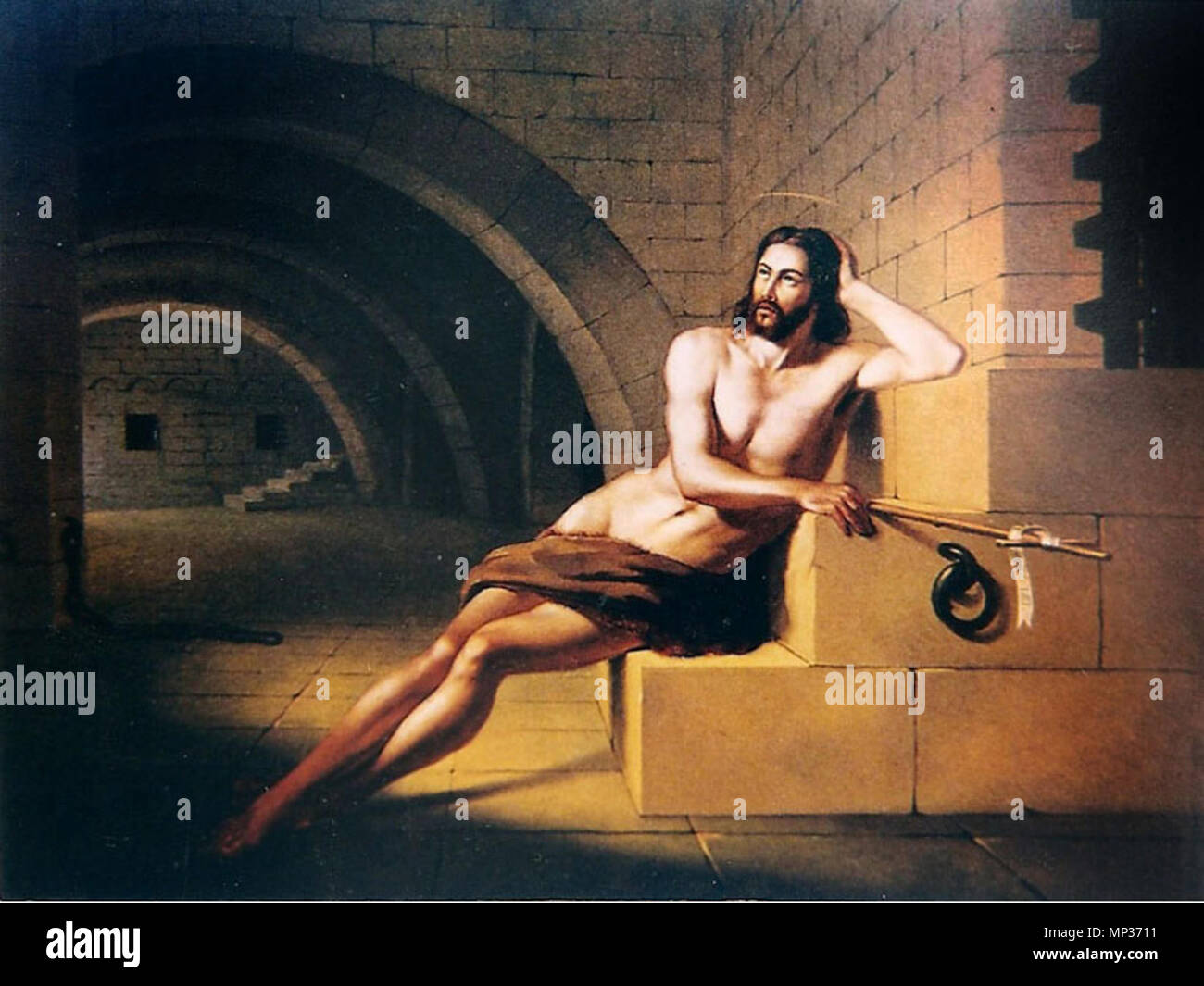 1233 Victor Meirelles - São João Batista no cárcere, 1852 Foto Stock