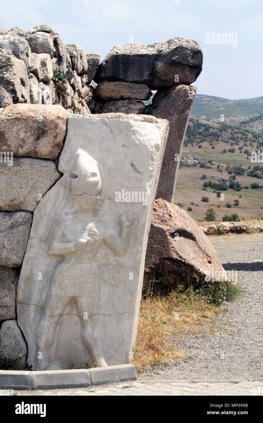 Il sito archeologico di Hattusa e antica città di Hittiti , Turchia Foto Stock