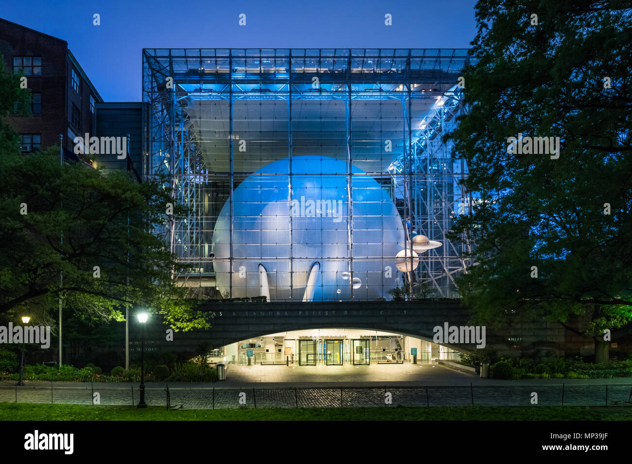 Il Planetario Hayden vicino al Central Park di New York City, Stati Uniti d'America. Foto Stock