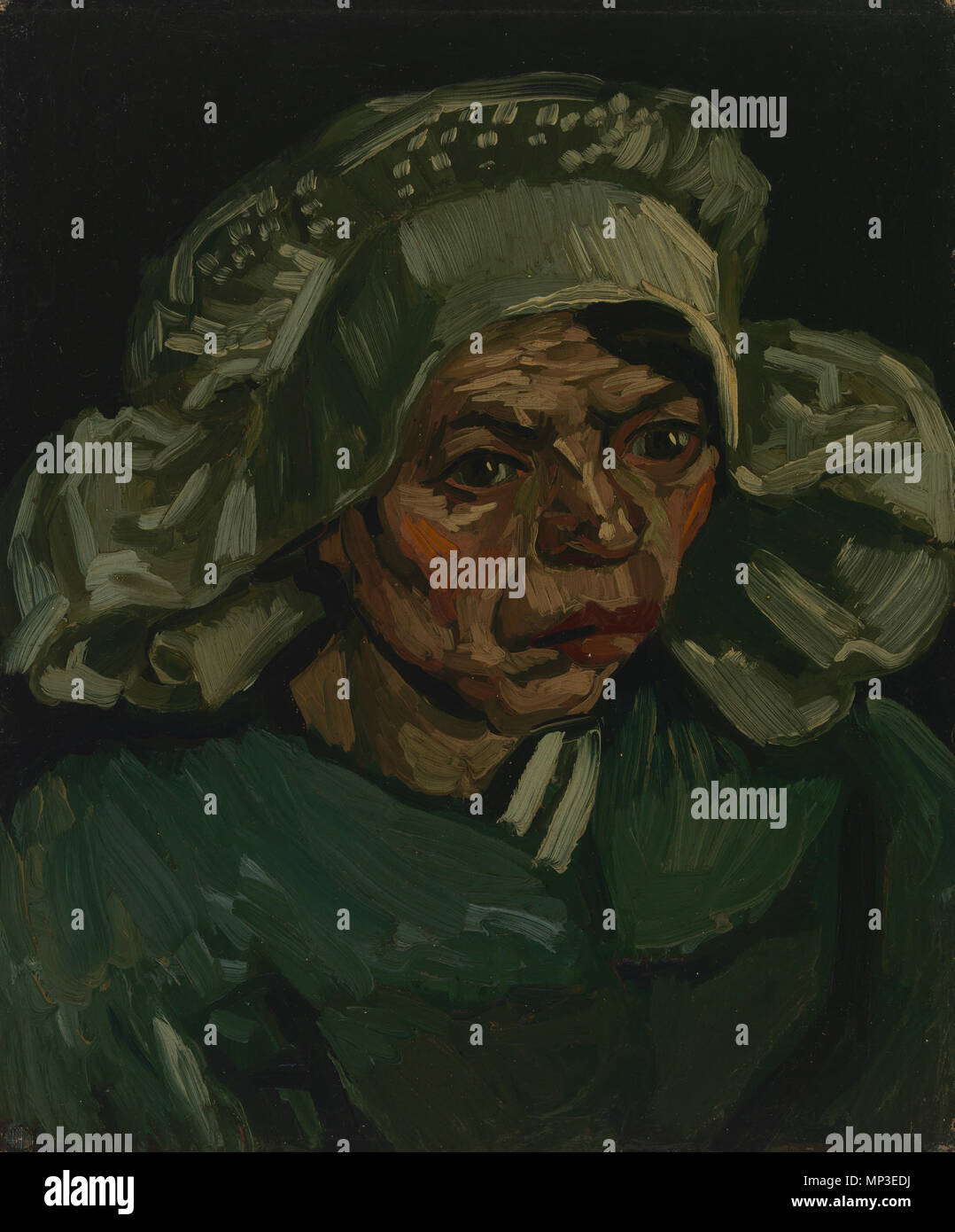 Inglese: Testa di donna Nederlands: Kop van een vrouw . Inglese: dipinto di Vincent van Gogh, 1885 Nederlands: Schilderij van Vincent van Gogh, 1885 . 1885. 773 Kop van een vrouw - S0004V1962r - Il Museo di Van Gogh Foto Stock