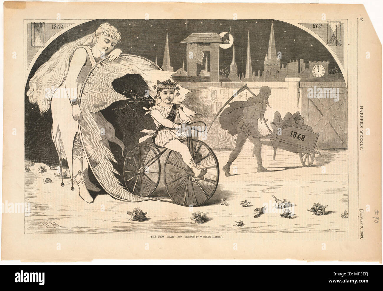 . Inglese: nome file: 10 09 000090 Titolo: Il nuovo anno -- 1869 creatore/collaboratore: Omero, Winslow, 1836-1910 (artista) Data di pubblicazione: 1869-01-09 Descrizione fisica: 1 stampa : incisione su legno Genere: incisioni su legno; illustrazioni periodiche note: Pubblicato in: Harper's Weekly, Volume XIII, 9 gennaio 1869, p. 20.; disegnato da Winslow Homer.; Firmato in basso a sinistra: W H. Collezione: Winslow Homer posizione raccolta: Boston Public Library, reparto di stampa diritti: No restrizioni note Flickr dati su 2011-08-11: Fotocamera: Sinar AG Sinarback 54 FW, Sinar m Tags: Winslow Homer utente: Boston Public Library B Foto Stock . Inglese: nome file: 10 09 000090 Titolo: Il nuovo anno -- 1869 creatore/collaboratore: Omero, Winslow, 1836-1910 (artista) Data di pubblicazione: 1869-01-09 Descrizione fisica: 1 stampa : incisione su legno Genere: incisioni su legno; illustrazioni periodiche note: Pubblicato in: Harper's Weekly, Volume XIII, 9 gennaio 1869, p. 20.; disegnato da Winslow Homer.; Firmato in basso a sinistra: W H. Collezione: Winslow Homer posizione raccolta: Boston Public Library, reparto di stampa diritti: No restrizioni note Flickr dati su 2011-08-11: Fotocamera: Sinar AG Sinarback 54 FW, Sinar m Tags: Winslow Homer utente: Boston Public Library B Foto Stock