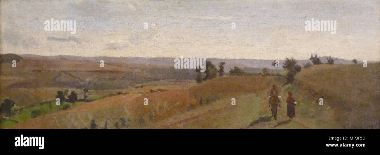 Paysage du Morvan circa 1855. 708 JBC Corot-Paysage du Morvan Foto Stock
