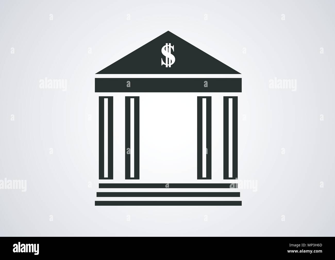 Il design del vettore di banking logo posto Illustrazione Vettoriale