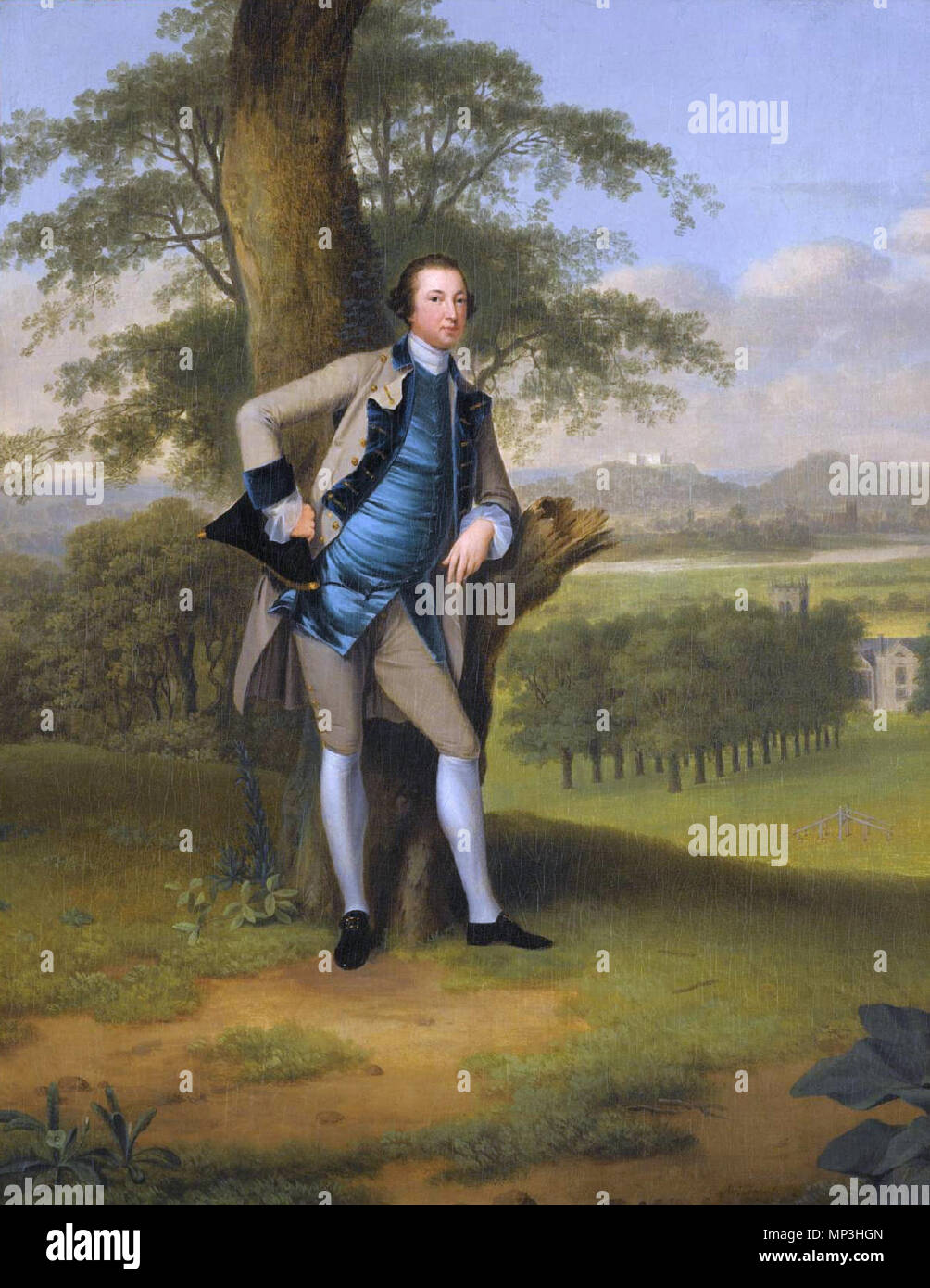 Robert Manners-Sutton (1722-1772) . Inglese: Robert Manners-Sutton (1722-1762) olio su tela 65 x 51 cm firmato l.r.: arte Devis Fe . Il XVIII secolo. Arthur Devis (1712-1787) nomi alternativi 1708 - 1787; a. devis; devis a.; sen. Devis; devis a.w.; Devis Descrizione pittore inglese Data di nascita e morte 19 Febbraio 1712 25 Luglio 1787 Luogo di nascita e morte Preston (Lancashire) Brighton posizione di lavoro Londra, Preston, Brighton competente controllo : Q3286189 VIAF: 215379535 ISNI: 0000 0001 1635 9446 ULAN: 500115440 LCCN: N80156628 MusicBrainz: 5b74e0b6-79F3-4629-a21a-612a51ffd01d WorldC Foto Stock