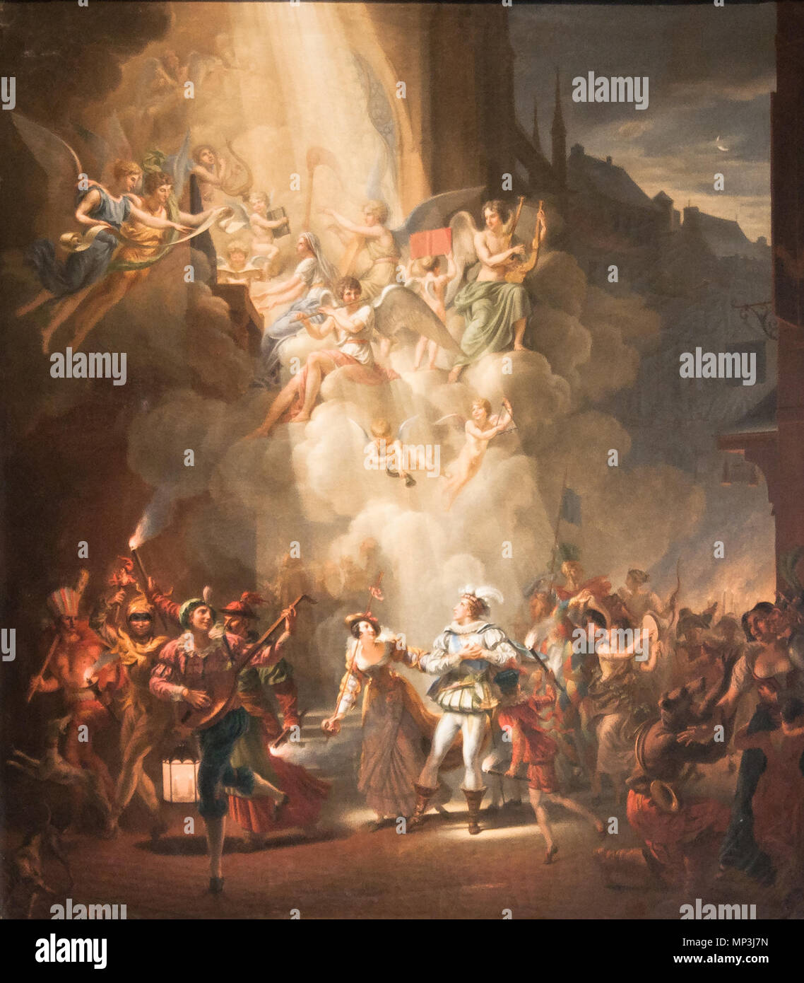 . Francese: La conversione d'Henri de Joyeuse . circa 1819. Jean-Charles Tardieu (1765-1830) nomi alternativi descrizione Tardieu-Cochin pittore francese Data di nascita e morte 3 Settembre 1765 3 aprile 1830 Luogo di nascita e morte Parigi Parigi competente controllo : Q3164698 VIAF: 95861426 ULAN: RKD 500029116: 76512 711 Jean Tardieu - la conversione de Jean de Joyeuse Foto Stock