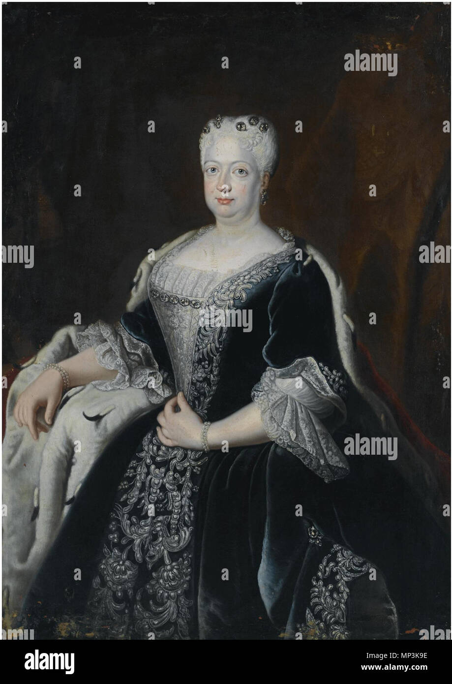 . Ritratto di Sofia Dorotea di Hannover (1687-1757), regina di Prussia . La contemporanea. 1133 SophieDorotheavonPreussen02 Foto Stock