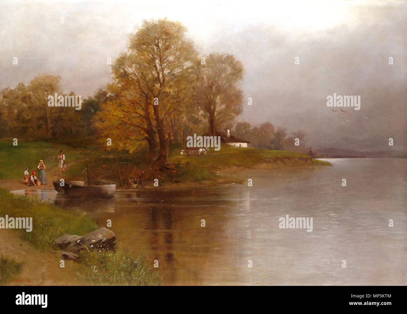 1158 Tahi Balaton fattoria di pesca Foto Stock