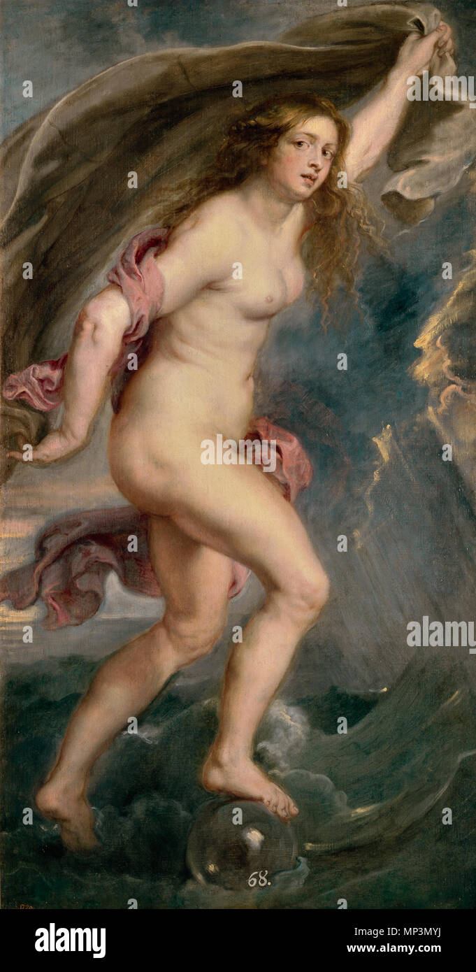 Inglese: Fortuna tra circa 1636 e circa 1638. 976 Peter Paul Rubens - Fortuna, 1638 Foto Stock