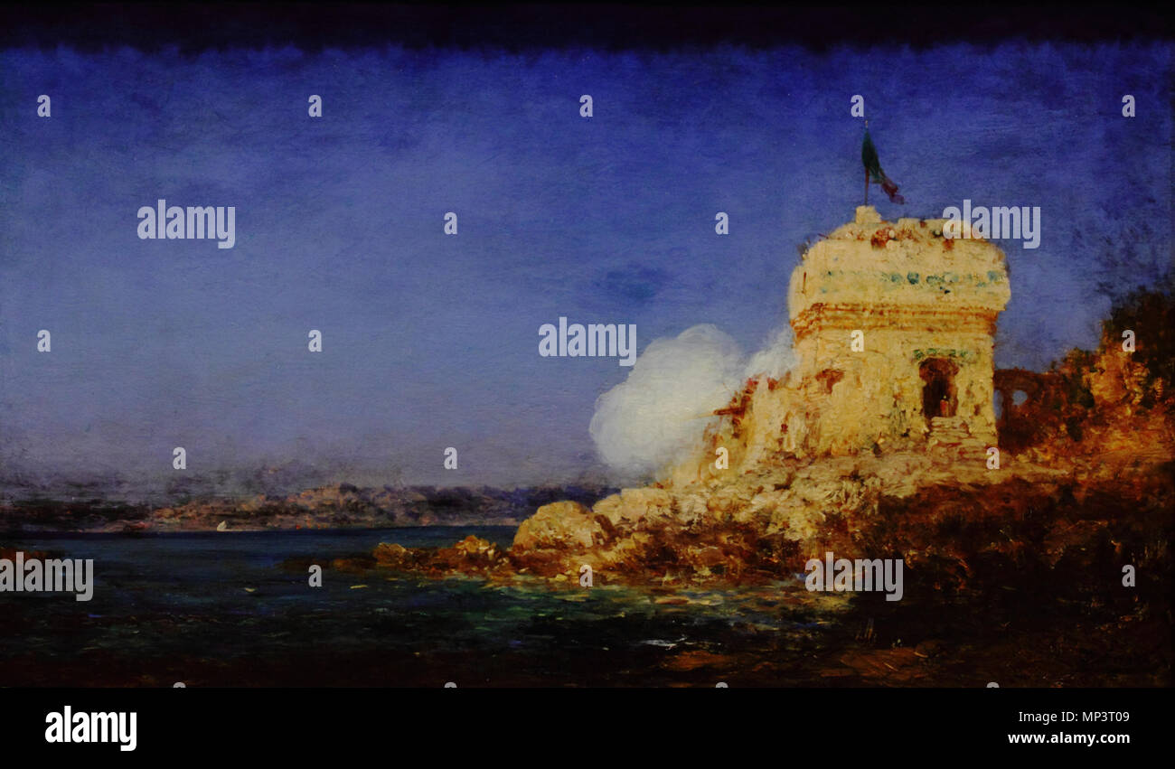 Francese: Le salut, coup de canon . 798 Le salut, coup de canon Foto Stock