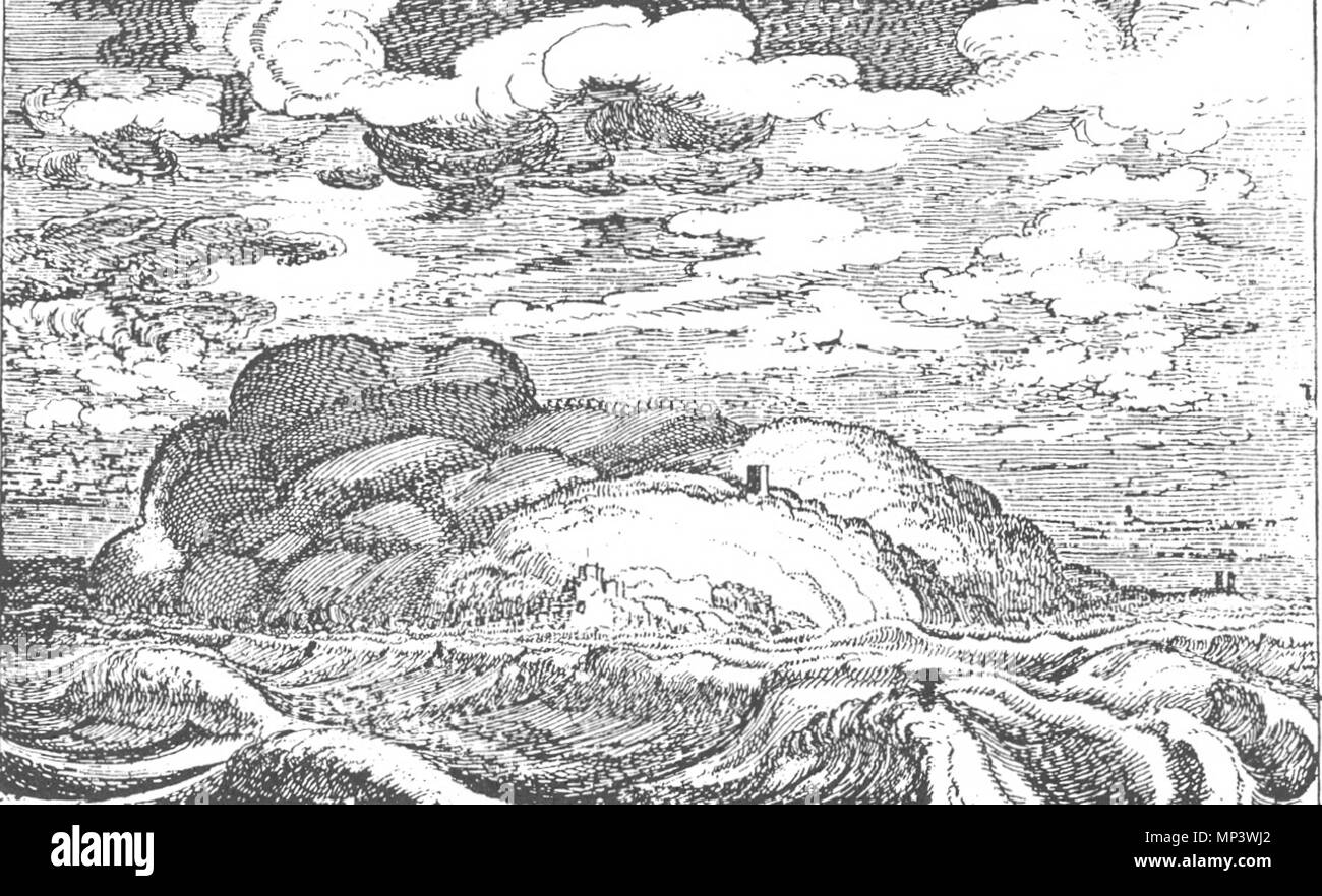 . Il faro a Kullen l'anno 1615 . 1615. Antonis Goeteeris 778 Kullens fyr 1615 Foto Stock