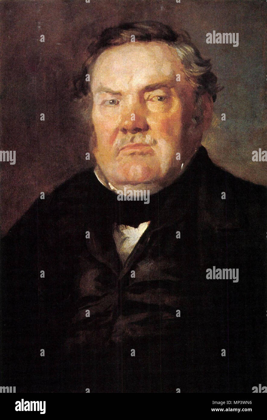 1156 Székely ritratto di artista il padre 1862 Foto Stock