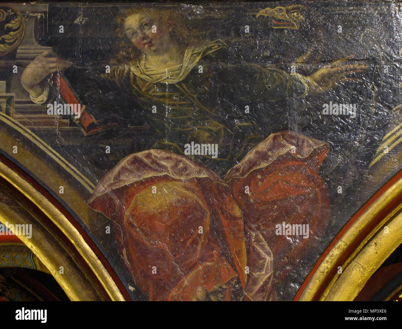 Tétramorphe . St-Jean et l'aigle . 1620. 1146 StPierreJeuneP127 Foto Stock