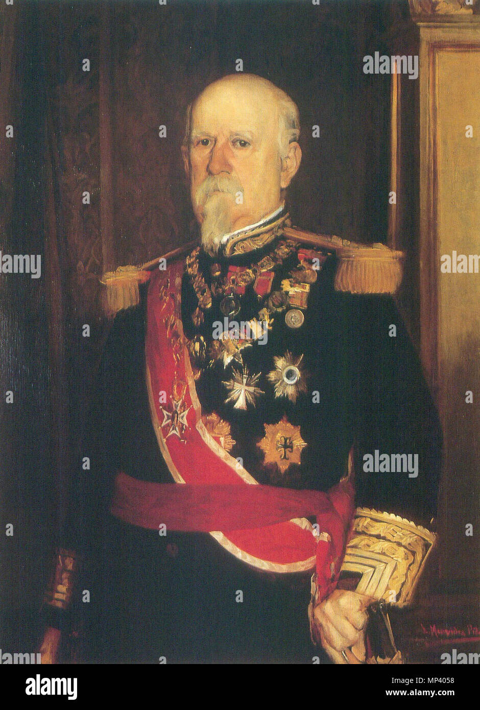 854 Marcelo de Azcárraga y Palmero (Palacio del Senado de España) Foto Stock