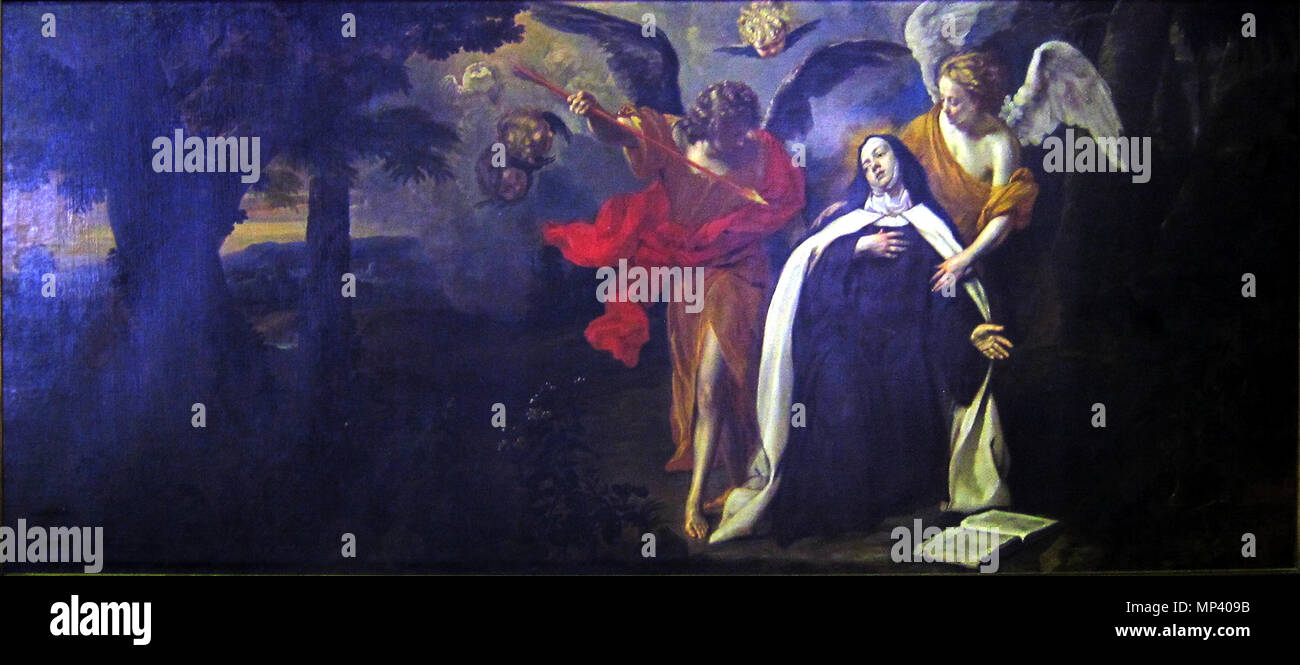 Q29272059. Francese: La Transfixion de Sainte Teresa d Avila . Il XVII secolo. 811 Lille st maurice van Oost jeune ste therese Foto Stock
