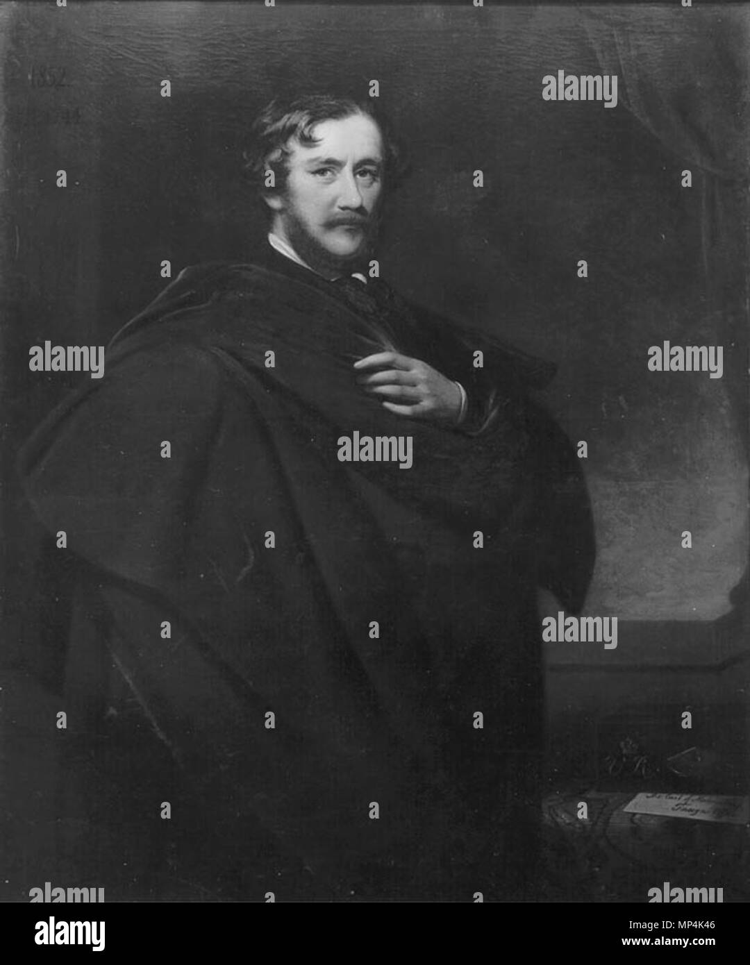 Ritratto di James Harris, 3° Conte di Malmesbury, uomo politico britannico e il ministro degli esteri (1807-1889) 1852. 847 Malmesbury3 Foto Stock