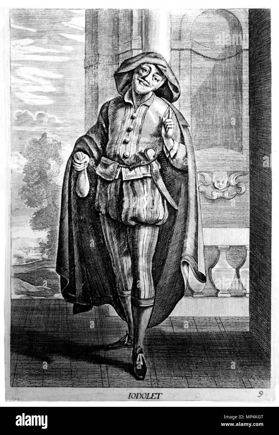 Ritratto di Jodelet. Inglese: Jodelet (c. 1590 - 1650), francese attore comico Français : Jodelet (c. 1590 - 1650), ONU comédien français . Il XVII secolo. 722 Jodelet Foto Stock