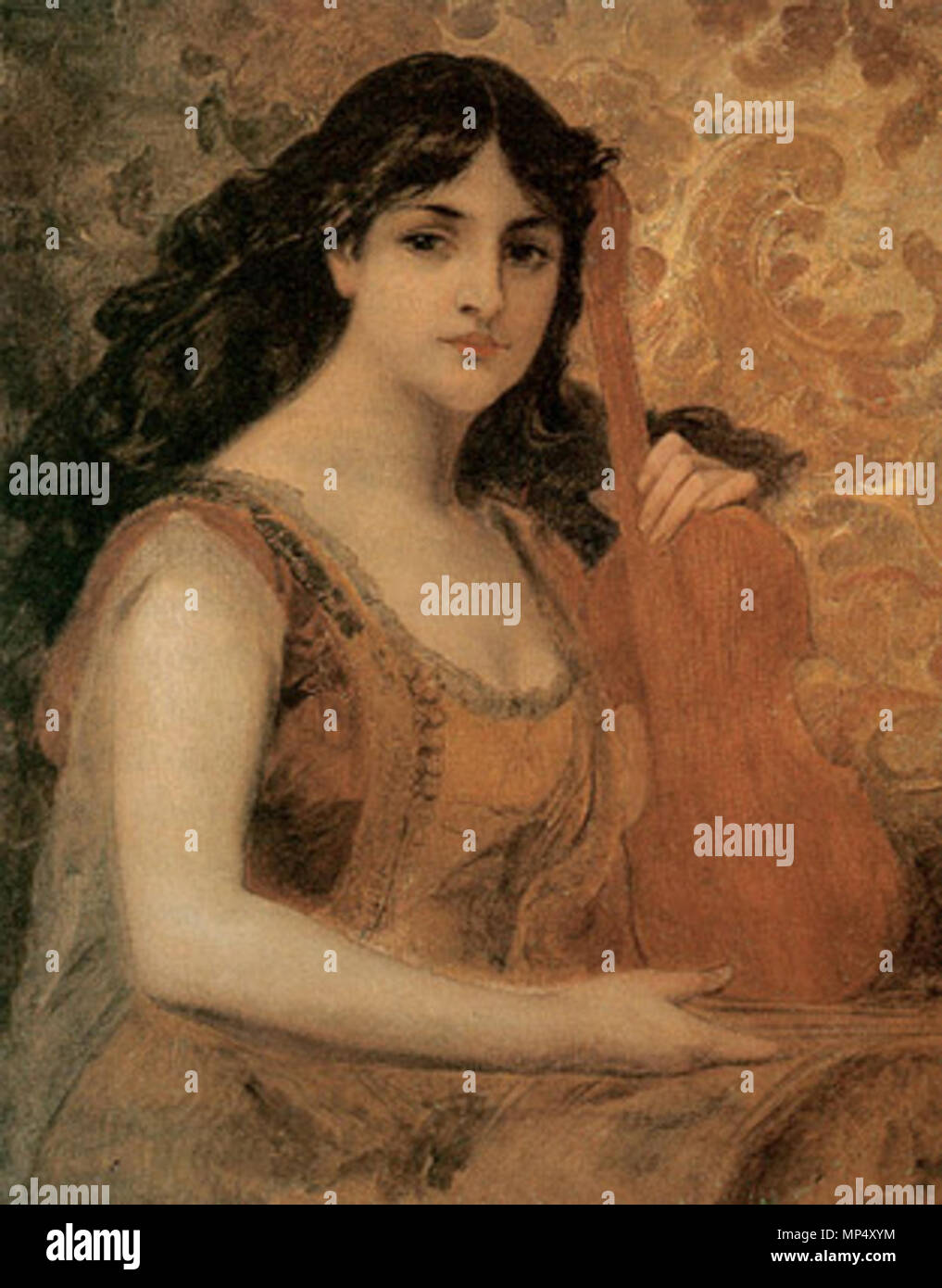 970 Pedro Américo - Violinista Montenegrina Foto Stock