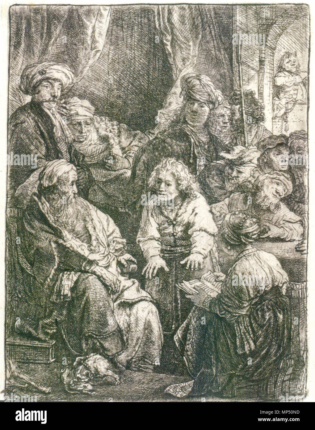 Giuseppe racconta i suoi sogni 1638. 1049 Rembrandt - Giuseppe racconta i suoi sogni Foto Stock